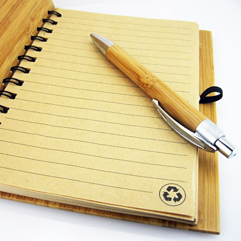 Eco Bamboo Notebook with Pen